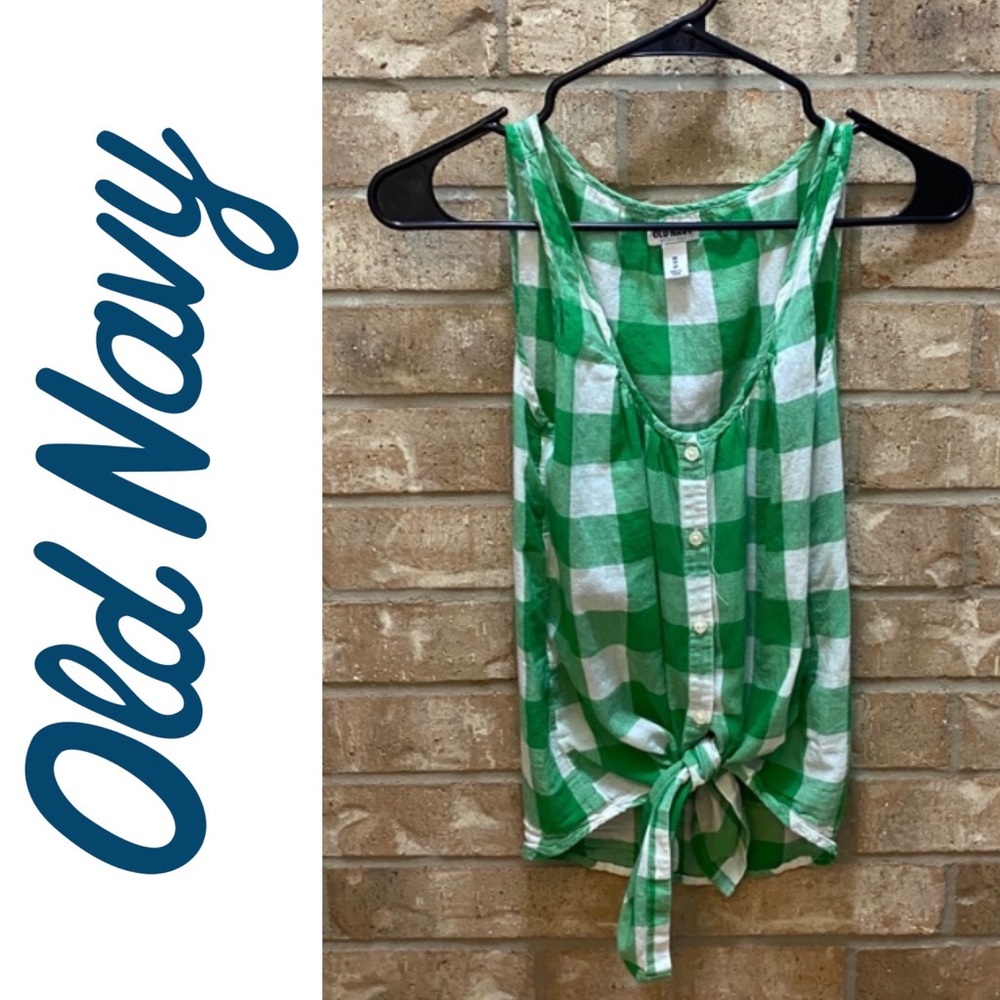 Old Navy gingham tank size XS